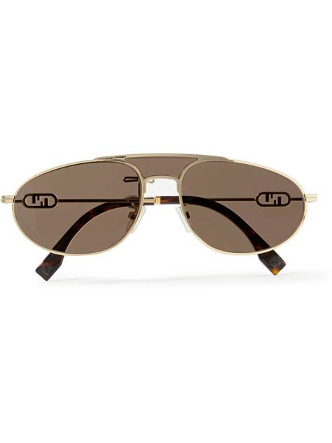 fendi gold aviator sunglasses|Fendi sunglasses catalogue.